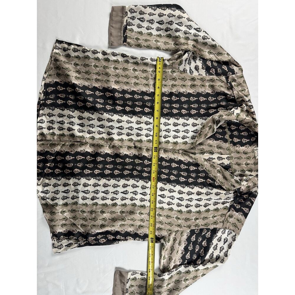 Free People Dreamy Days Pajama Top Sleep Shirt ONLY Neutral Combo Size Small - Picture 7 of 11